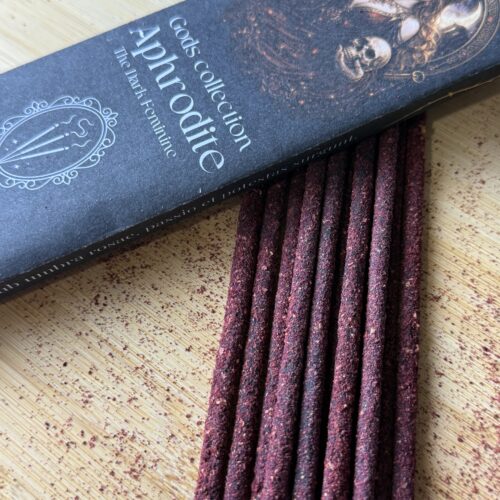 Aphrodite ritual incense UK mid 20cm ylang ylang geranium rose dragon blood damar