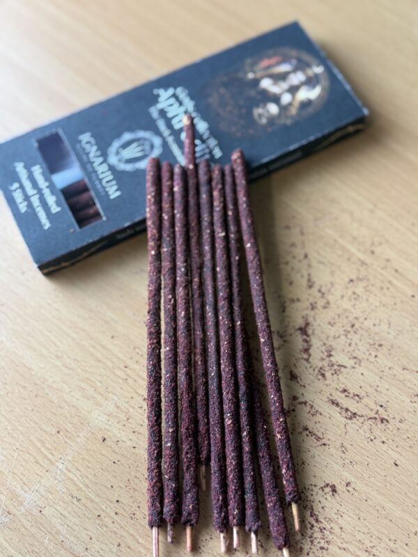 Aphrodite ritual incense UK mid 15cm ylang ylang geranium rose dragon blood damar