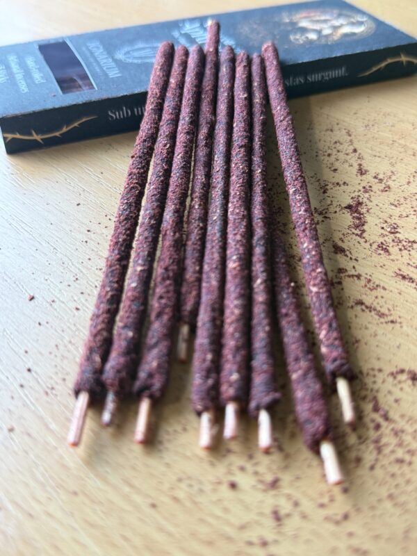 Aphrodite ritual incense UK mid 15cm ylang ylang geranium rose dragon blood damar