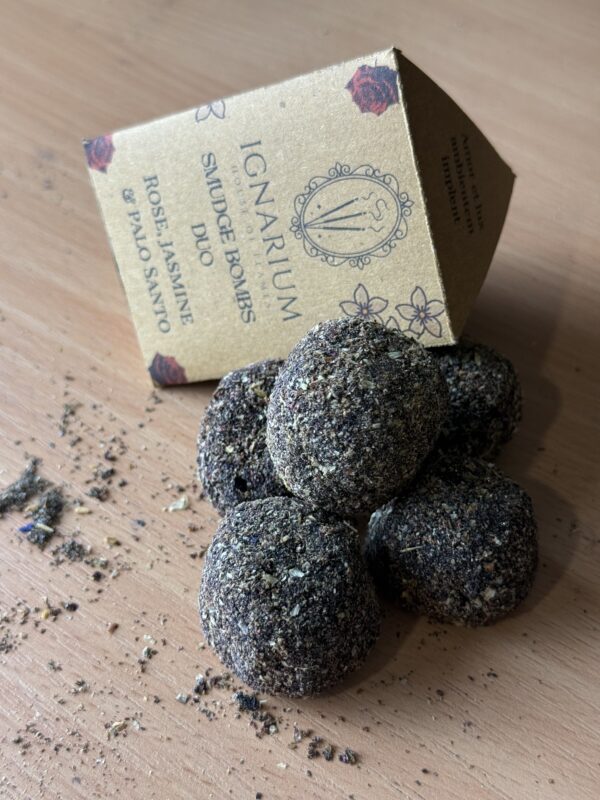 Rose jasmine palo santo smudge bombs duo botanical incense