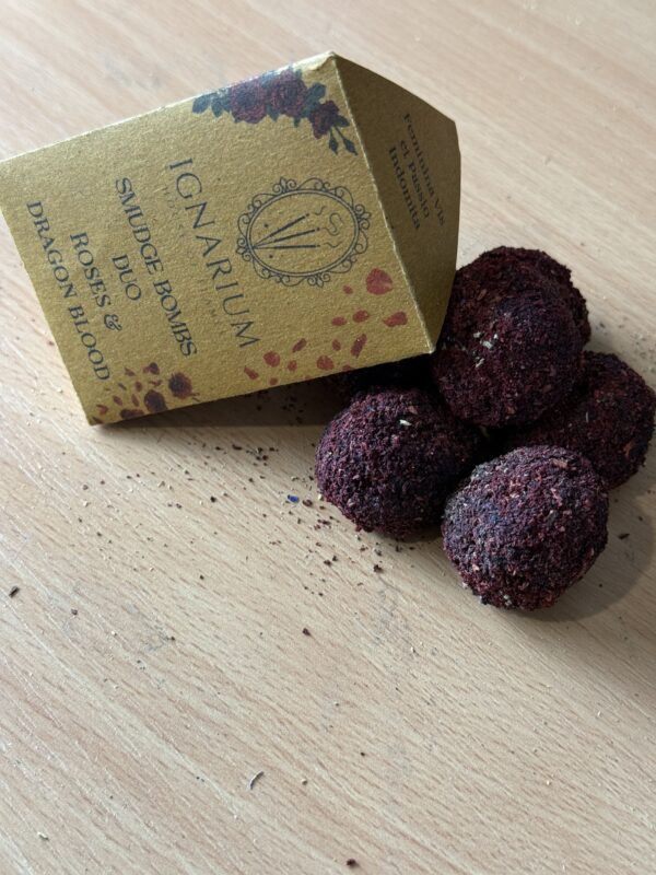Rose dragon blood smudge bombs ritual smoke cleansing