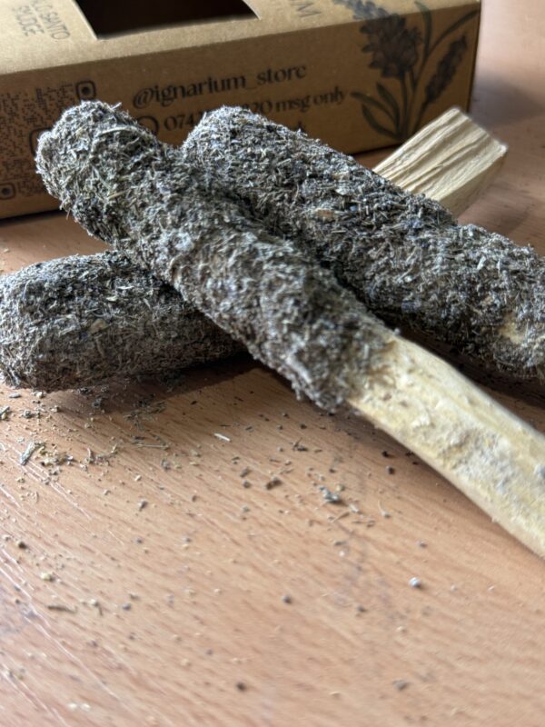 Lavender palo santo smudge stick UK handcrafted botanical incense