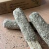 Sage palo santo close up herbal coating