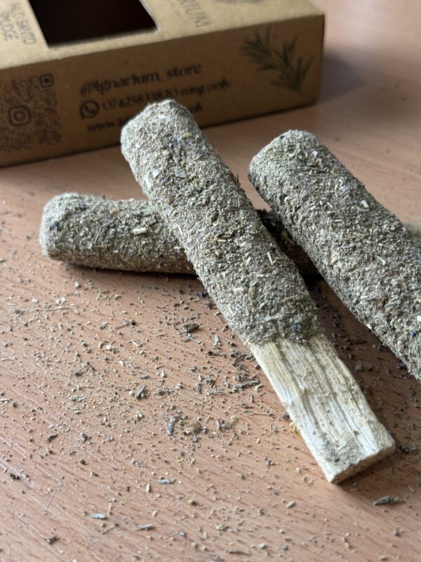 Sage palo santo burning ritual smoke