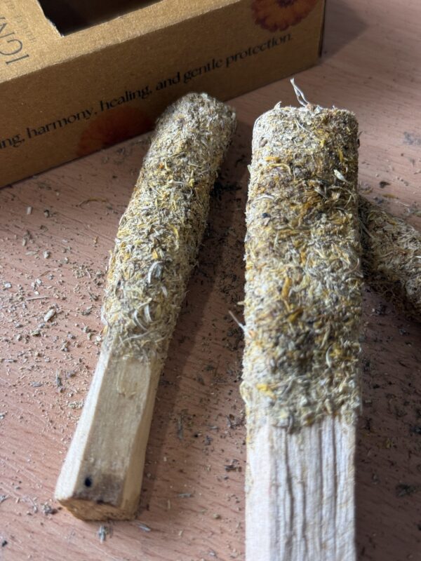 Calendula jasmine palo santo stick calming floral incense UK