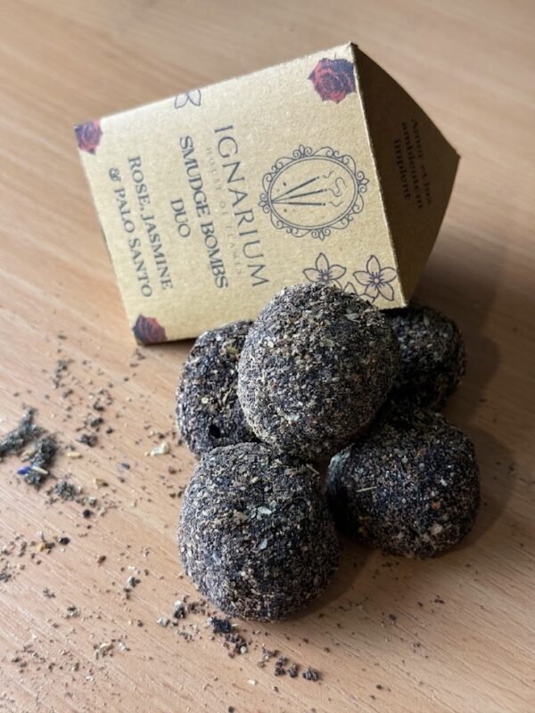 Rose jasmine palo santo smudge bombs duo botanical incense
